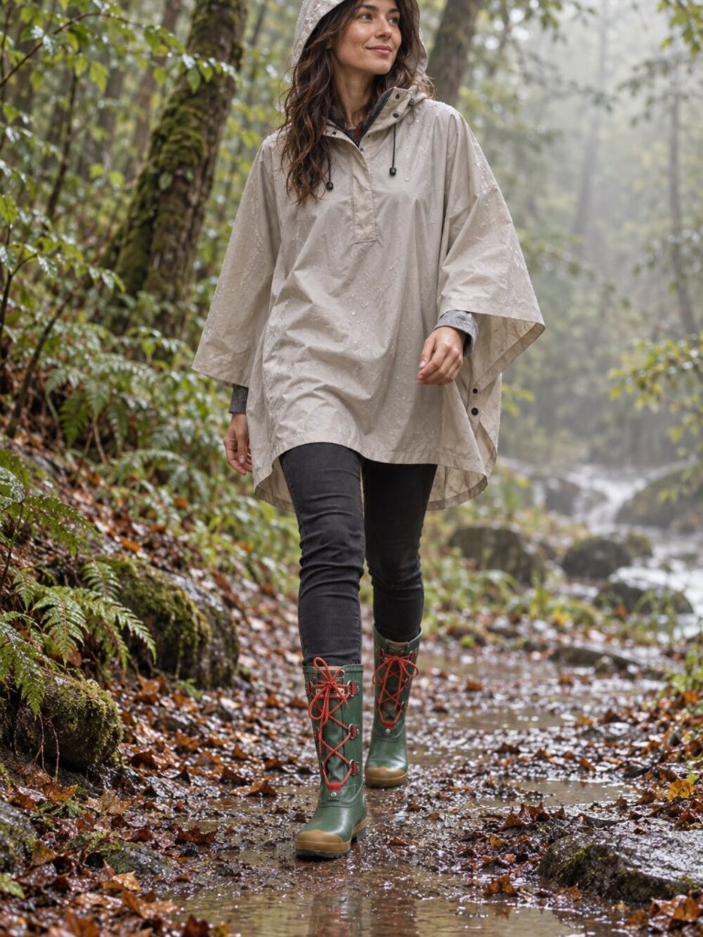 Hunter Sascha Green Lace-Up Rain Boots Women’s Size 10 UK 8 EU 42